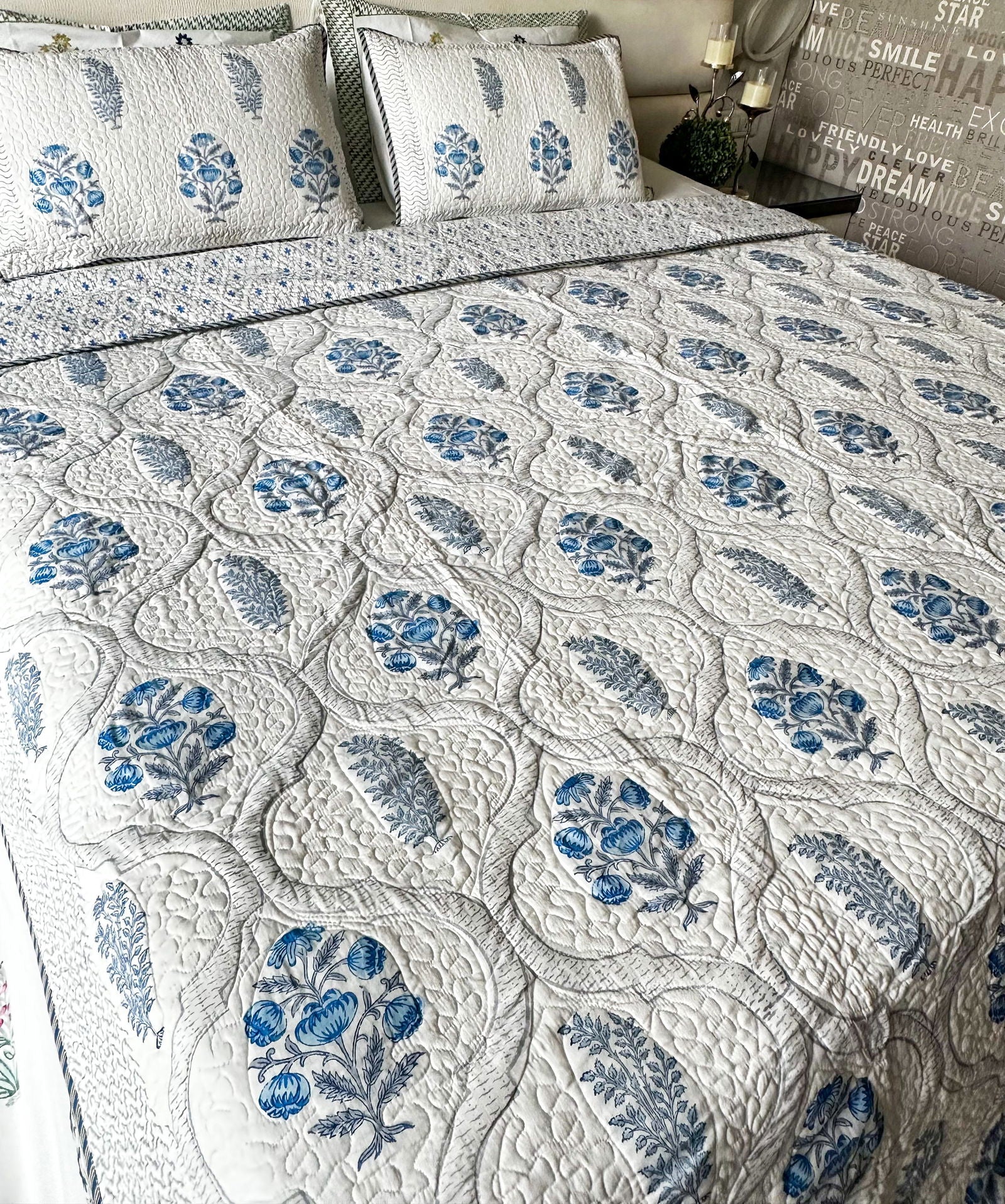 Firoz-bagh Quilted Bedcover - Cool Threadz