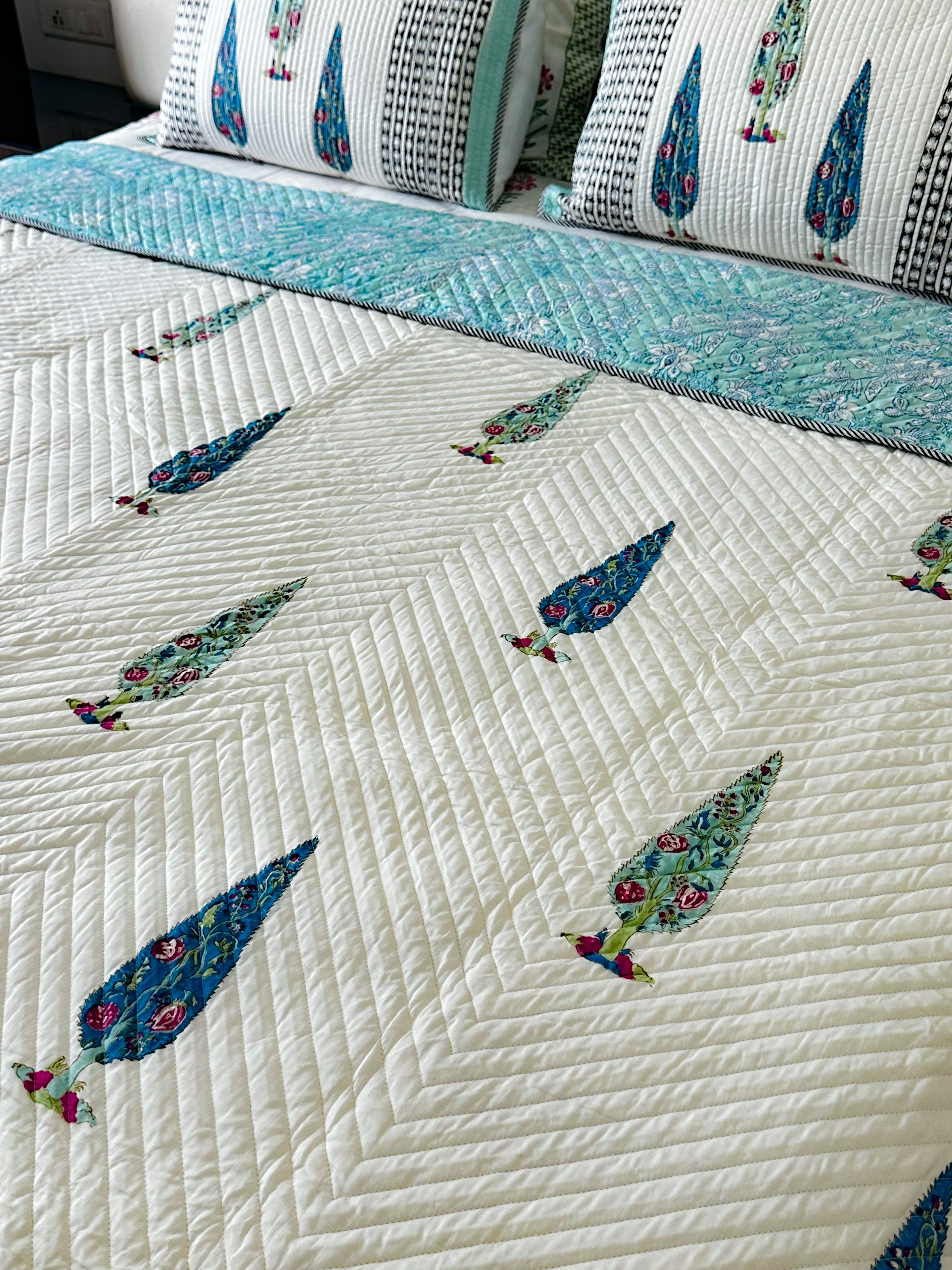 Pine Forest Quilted Bedcover