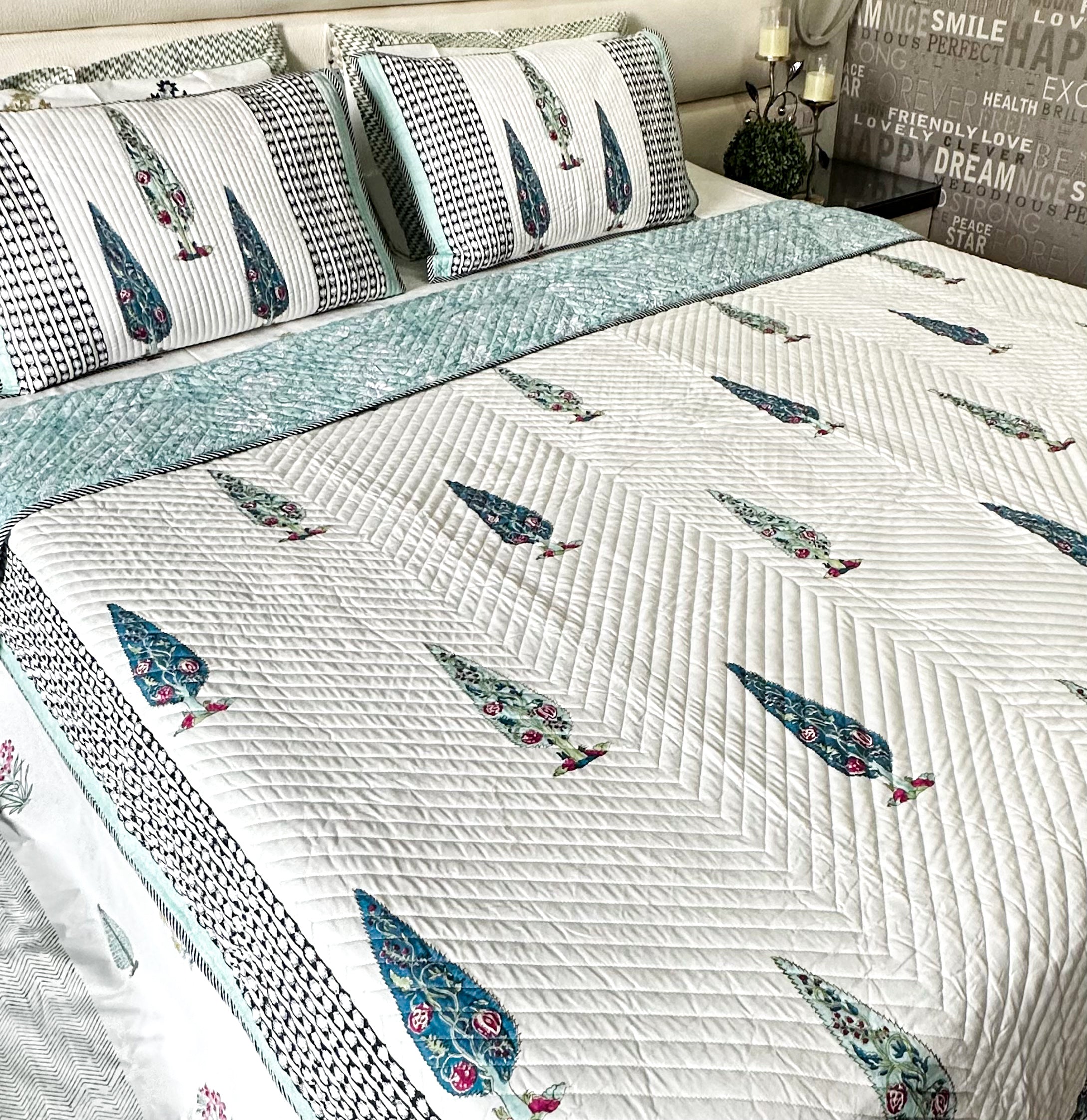 Pine Forest Quilted Bedcover